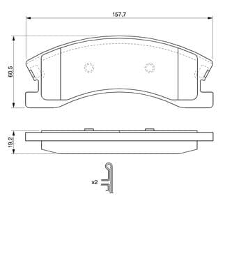 Diskli fren balatası seti; ön 5