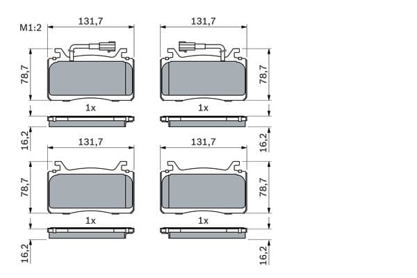 Diskli fren balatası seti; ön 5