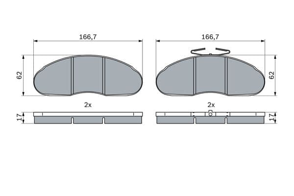 Diskli fren balatası seti; ön 5