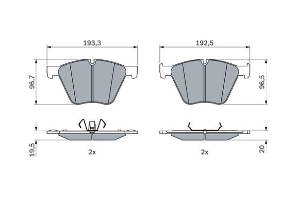 Diskli fren balatası seti; ön 5