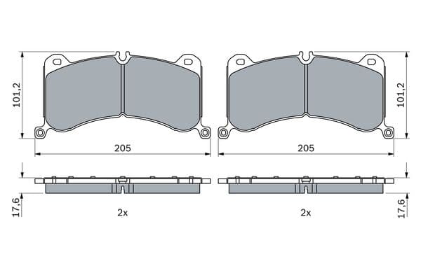 Diskli fren balatası seti; ön 5