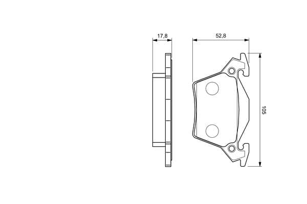 Diskli fren balatası seti; arka 5