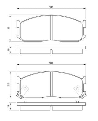 Diskli fren balatası seti; ön 5