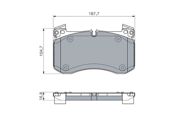 Diskli fren balatası seti; ön 5
