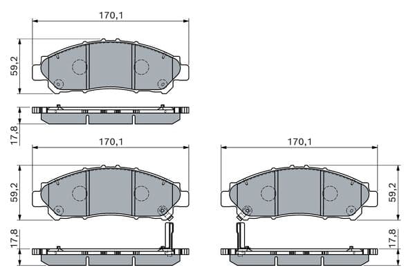 Diskli fren balatası seti; ön 5