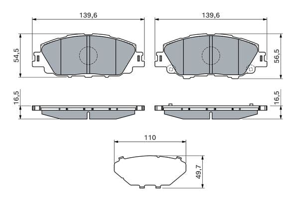 Diskli fren balatası seti; ön 5