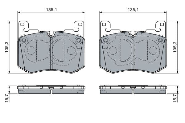 Diskli fren balatası seti; ön 5
