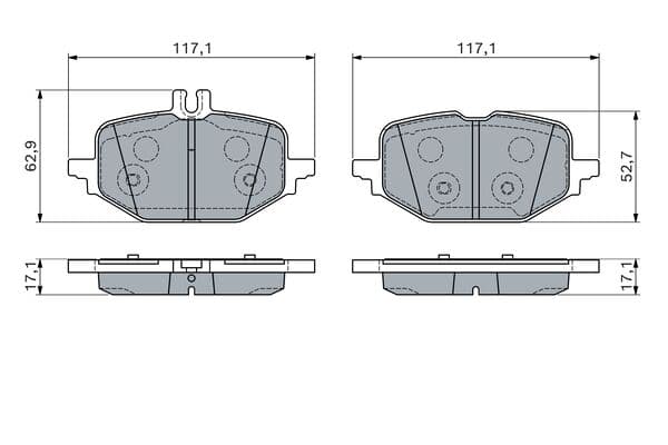 Diskli fren balatası seti; arka 5
