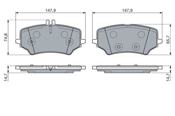 Diskli fren balatası seti; arka 5