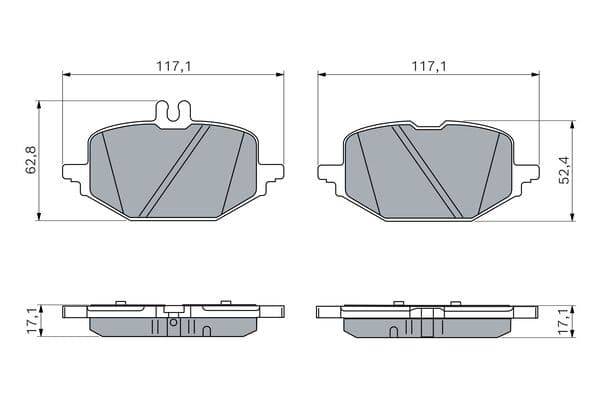 Diskli fren balatası seti; arka 5