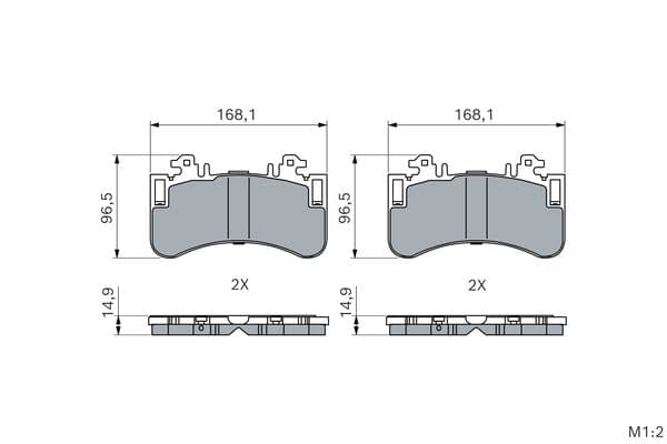 Diskli fren balatası seti; ön 5