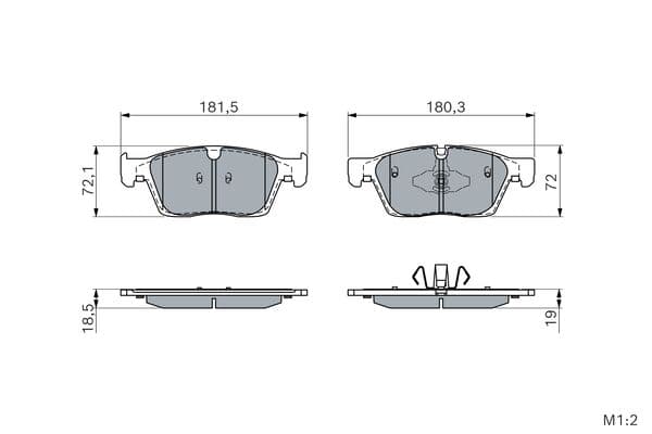 Diskli fren balatası seti; ön 5