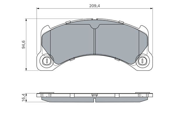 Diskli fren balatası seti; ön 5