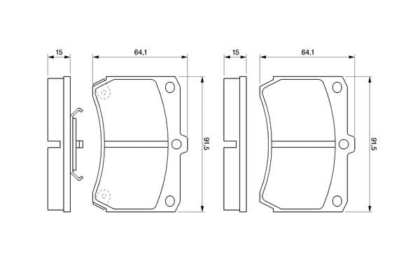 Diskli fren balatası seti; ön 5