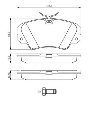 Diskli fren balatası seti; ön 5