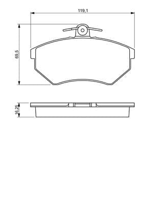 Diskli fren balatası seti; ön 5