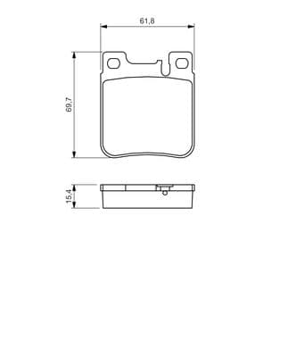 Diskli fren balatası seti; arka 5