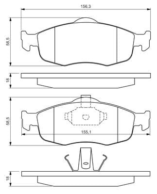 Diskli fren balatası seti; ön 5