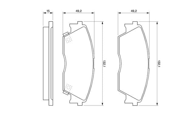 Diskli fren balatası seti; ön 5