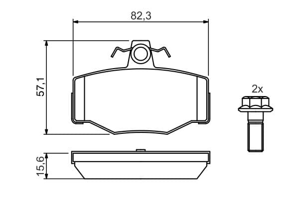 Diskli fren balatası seti; arka 5