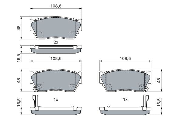 Diskli fren balatası seti; ön 5