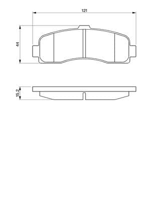 Diskli fren balatası seti; ön 5