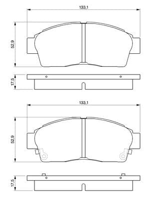 Diskli fren balatası seti; ön 5