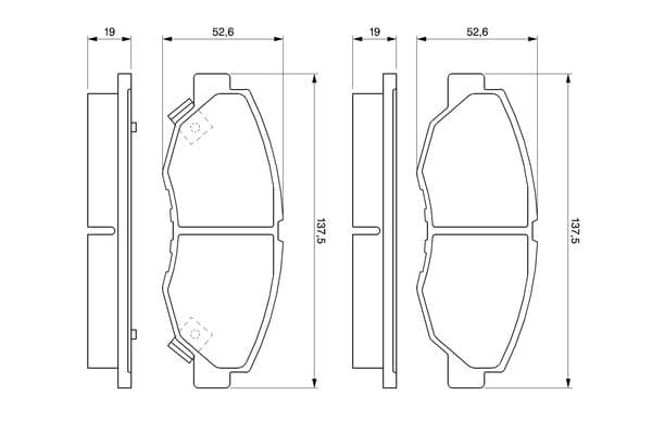 Diskli fren balatası seti; ön 6