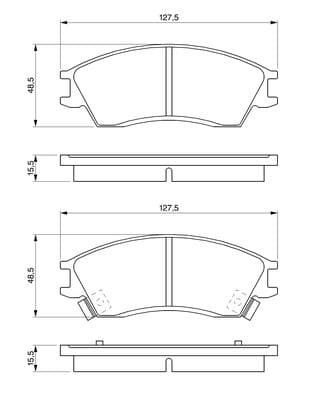 Diskli fren balatası seti; ön 5