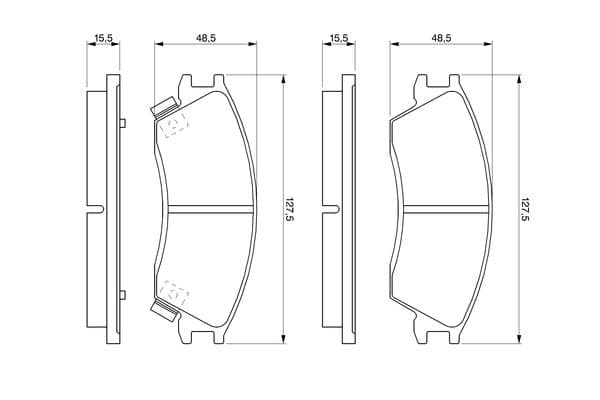 Diskli fren balatası seti; ön 6