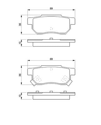 Diskli fren balatası seti; arka 5