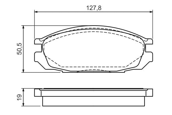 Diskli fren balatası seti; arka 6
