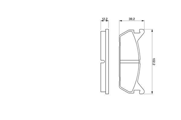 Diskli fren balatası seti; arka 6