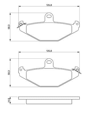Diskli fren balatası seti; arka 5