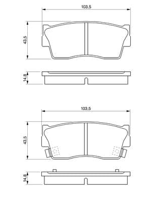 Diskli fren balatası seti; ön 5