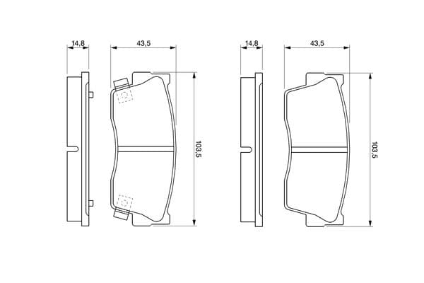 Diskli fren balatası seti; ön 6