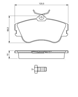 Diskli fren balatası seti; ön 5