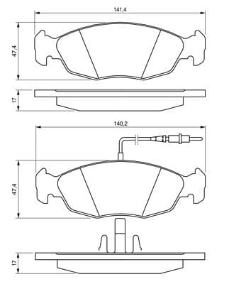 Diskli fren balatası seti; ön 5