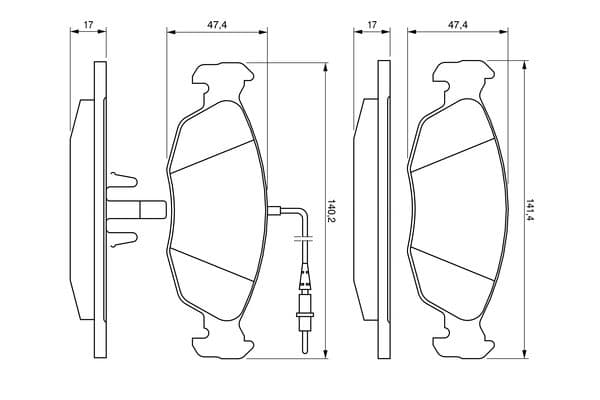 Diskli fren balatası seti; ön 6