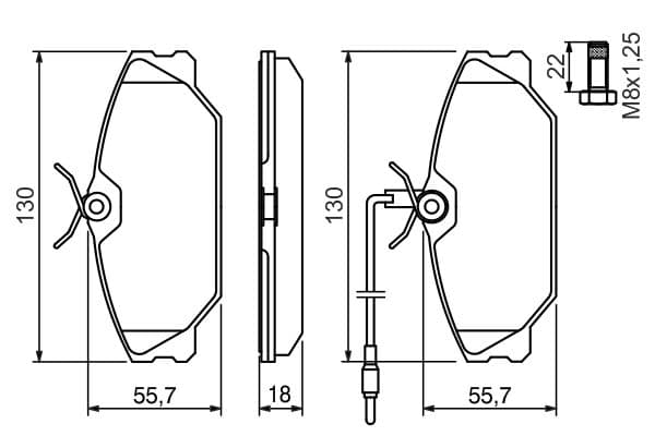 Diskli fren balatası seti; ön 5