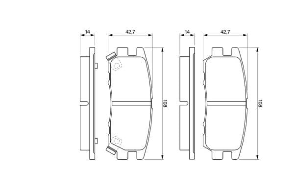 Diskli fren balatası seti; arka 5