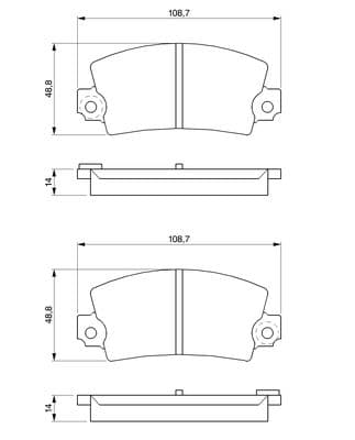 Diskli fren balatası seti; arka 5