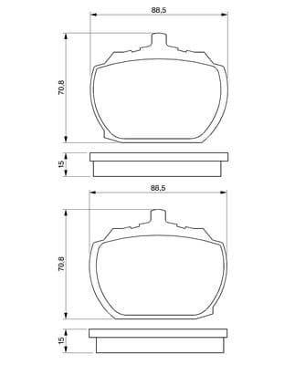 Diskli fren balatası seti; ön 5
