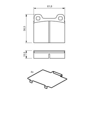 Diskli fren balatası, diskli fren balatası seti 5