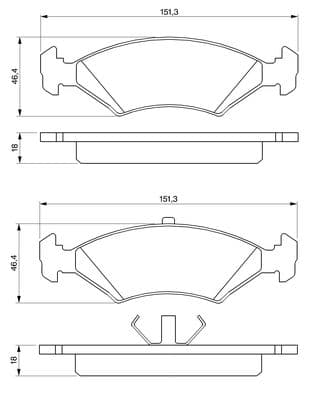 Diskli fren balatası seti; ön 5