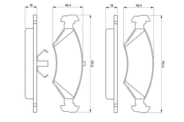 Diskli fren balatası seti; ön 6
