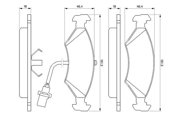 Diskli fren balatası seti; ön 6