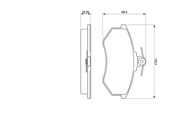 Diskli fren balatası seti; ön 5