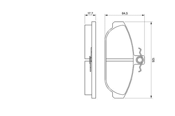 Diskli fren balatası seti; ön 6
