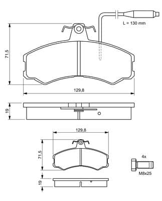 Diskli fren balatası seti; ön 5